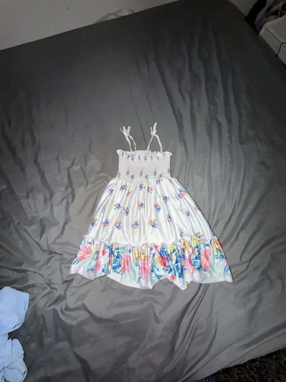 Tommy Bahama Toddler Girls Smocked Floral Pineapple Print Dress Size 3T